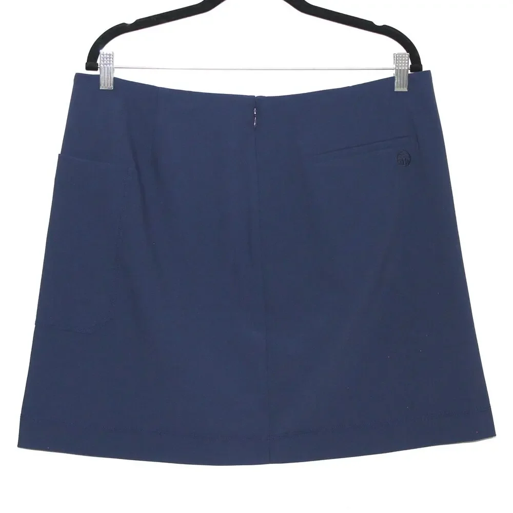 Tory Burch Tory Sport Navy Athletic Skirt with Pocket Size XL